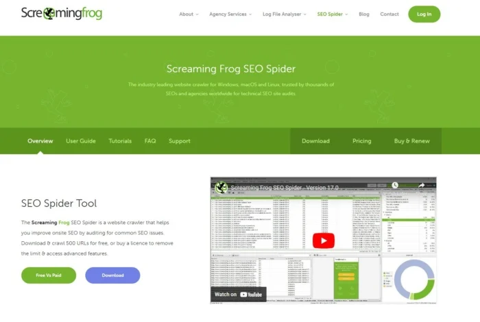 seo工具 Screaming frog